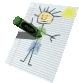 a shitty crayon stick figure