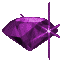 twinkling retro purple gem