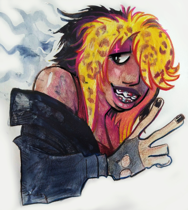 haunted scene girl goes RAWR XP